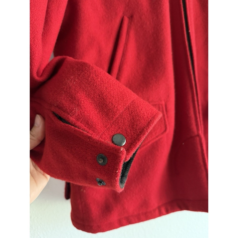 Vintage Polo Ralph Lauren Wool Hunting Jacket Size M VTG Red Heavy 1980s - Picture 3 of 15
